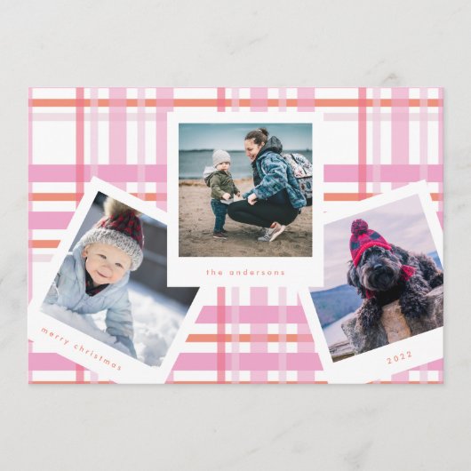 写真数々のブース |ギンガムメリークリスマス シーズンカード (正面)