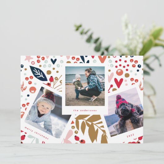 写真数々のブース |レッドボタニカルクリスマス シーズンカード (スタンド正面)