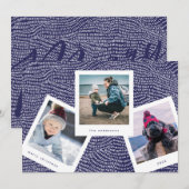 写真数々のブース | Blue Merry Christmas シーズンカード (正面/裏面)