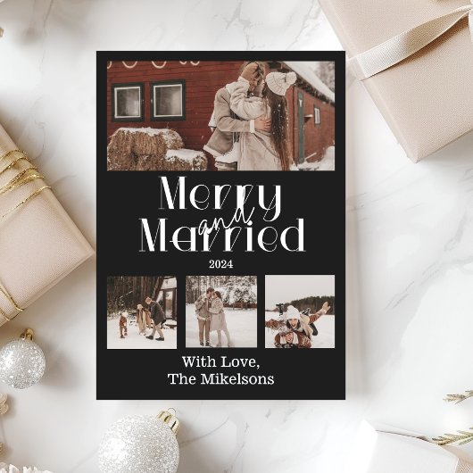 写真数々のミニマルメリーリストと結婚した シーズンカード