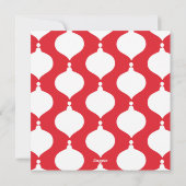 写真数々のモダンカラフル赤タイポグラフィ シーズンカード (裏面)