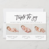 写真数々の三モダン連の誕生の発表 案内状 (正面)