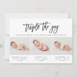 写真数々の三モダン連の誕生の発表 案内状