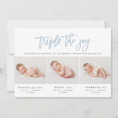 写真数々の三モダン連の誕生の発表 案内状 (正面)