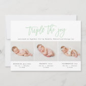 写真数々の三モダン連の誕生の発表 案内状 (正面)