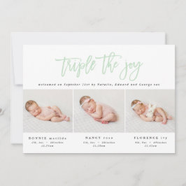 写真数々の三モダン連の誕生の発表 案内状