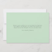 写真数々の三モダン連の誕生の発表 案内状 (裏面)