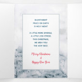 写真数々の冬伝統的のクリスマス 三つ折りクリスマスカード (内部中)