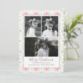 写真数々の北エレガント雪の結晶クラシック シーズンカード (スタンド正面)