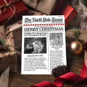 写真数々の北極ニュースかわいいクリスマスメリー シーズンカード