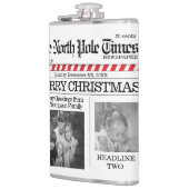 写真数々の北極ニュースかわいいクリスマスメリー フラスク (左)