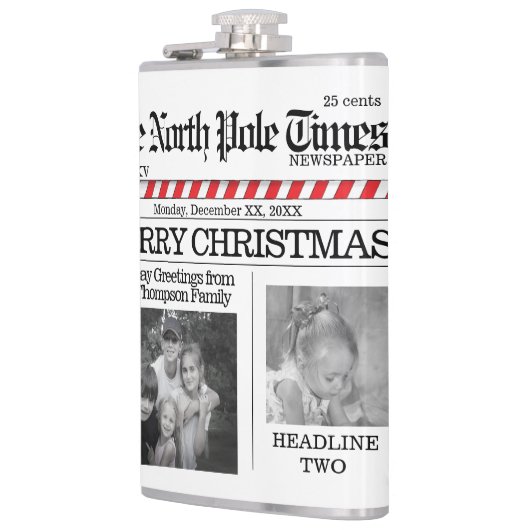 写真数々の北極ニュースかわいいクリスマスメリー フラスク (左)