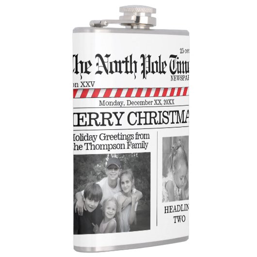 写真数々の北極ニュースかわいいクリスマスメリー フラスク (右)