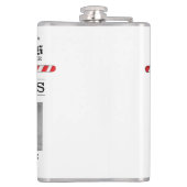 写真数々の北極ニュースかわいいクリスマスメリー フラスク (裏面)