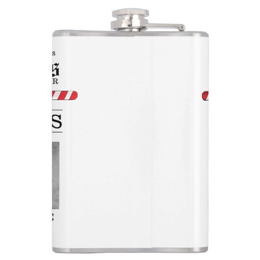 写真数々の北極ニュースかわいいクリスマスメリー フラスク (裏面)