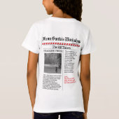 写真数々の北極ニュースかわいいクリスマスメリー Tシャツ (裏面)