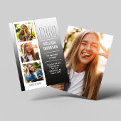 写真数々の卒業モダンパーティー 招待状