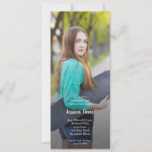 写真数々の卒業党の招待状 招待状 (裏面)