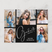 写真数々の卒業党招待状 ポストカード (正面)