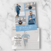 写真数々の卒業党招待状 ポストカード