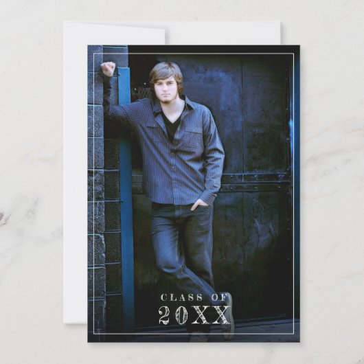 写真数々の卒業招待状 招待状 (裏面)