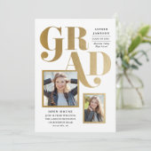 写真数々の卒業招待状 招待状 (スタンド正面)