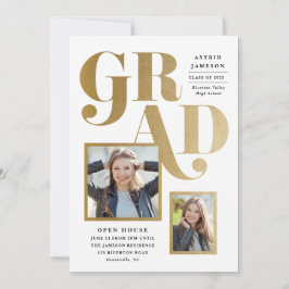 写真数々の卒業招待状 招待状