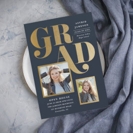 写真数々の卒業招待状 招待状