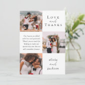 写真数々の台本の愛と感謝していの写真結婚。 サンキューカード (スタンド正面)