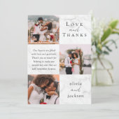 写真数々の台本の愛と感謝していの写真結婚。 サンキューカード (スタンド正面)