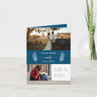 写真数々の国サイド折り畳み結婚式招待状 招待状