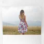 写真数々の房保卒業三回発表 三つ折り案内状 (内部最初)