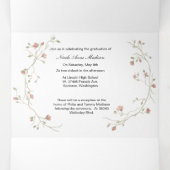 写真数々の房保卒業三回発表 三つ折り案内状 (内部中)