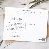 写真数々の手レタリング赤ちゃんシャワー ポストカード