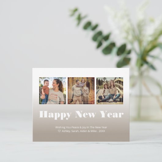 写真数々の新年おめでとう シーズンポストカード (スタンド正面)