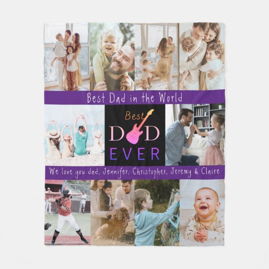 写真数々の最高のパパモダンEver Faters Day フリースブランケット (正面)