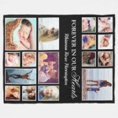 写真数々の永遠にハート フリースブランケット (正面(横))