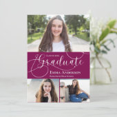 写真数々の2025赤白卒業発表 招待状 (スタンド正面)