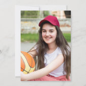 写真数々の2025赤白卒業発表 招待状 (裏面)