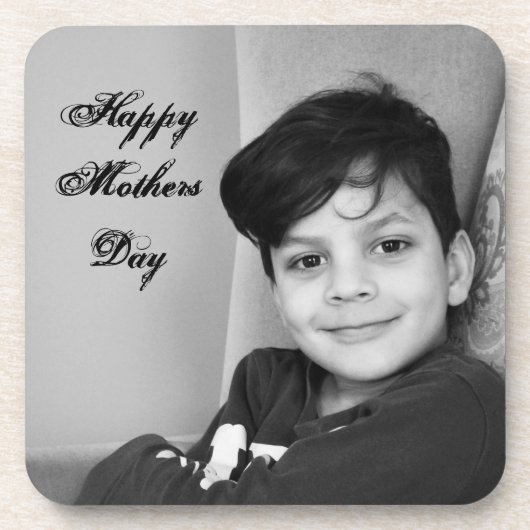写真文字カスタムテンプレート母の日 コースター (正面)