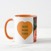 写真文字及びカスタムハート マグカップ (左)