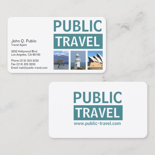 写真旅行代理店 名刺 (正面/裏面)