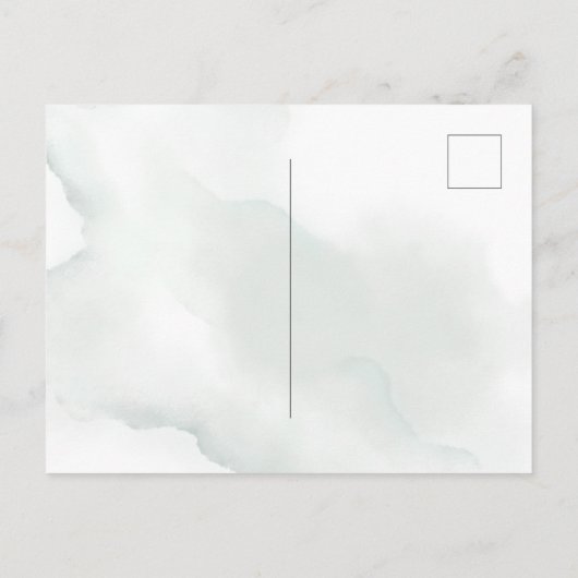 写真日付のはがき結婚を保存 案内ポストカード (裏面)