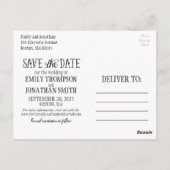 写真日付はがきを保存する、水平写真 ポストカード (裏面)