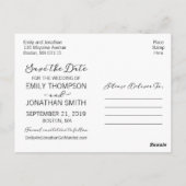 写真日付はがきを保存する(白縁ど色) ポストカード (裏面)