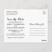 写真日付はがき、横向き写真を保存 ポストカード (裏面)