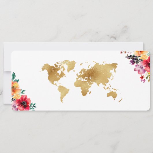 写真日付搭乗券QRコードの保存 招待状 (裏面)