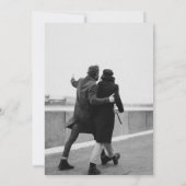 写真映えするフィルムポスターの結婚記念日 招待状 (裏面)