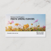 写真春ガーデンフラワーズ名刺 名刺 (正面)