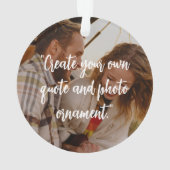 写真時に独自のカスタム引用文を作成 オーナメント (裏面)